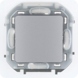 Переключатель IP44 - 10 AX - 250 В Алюминий Legrand INSPIRIA 673672
