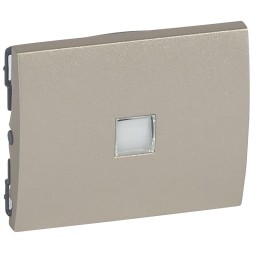 Лицевая панель Legrand Galea Life титан выключателя с индикацией 771411