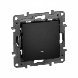 Выключатель/переключатель Legrand Etika антрацит с подсветкой 10 A 250 В~ 672615