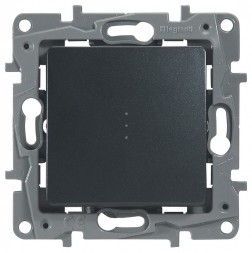 Выключатель/переключатель Legrand Etika антрацит с подсветкой 10 A 250 В~ 672615