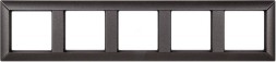 Рамка Jung ECO Profi Антрацит 5 постов горизонтальная/вертикальная EP485AN