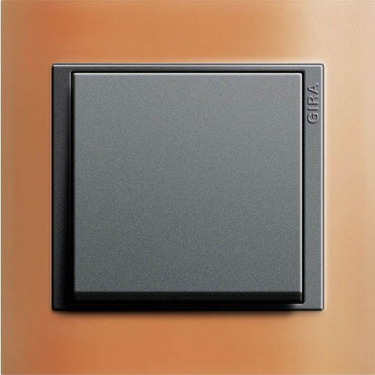 Рамка Gira Event Оранжевый / Черный 1 пост 021187