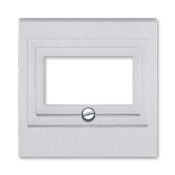 Накладка ABB Levit серебро для розеток USB / HDMI / VGA 2CHH290040A4070 5014H-A00040 70