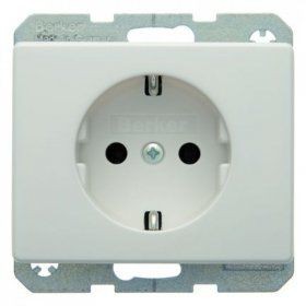 Штепсельная розетка Berker Arsys полярная белизна с блеском SCHUKO 47150069