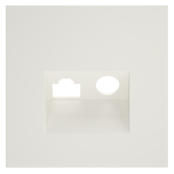 Накладка для розетки TV+RJ45 кат. 6, S70 (хлопок)