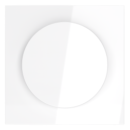 Накладка для светорегулятора поворотно-нажимного, S70 (белый глянцевый)