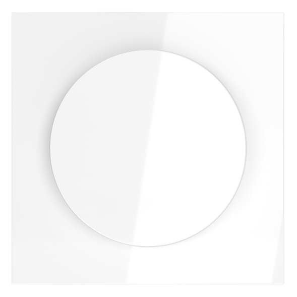 Накладка для светорегулятора поворотно-нажимного, S70 (белый глянцевый)