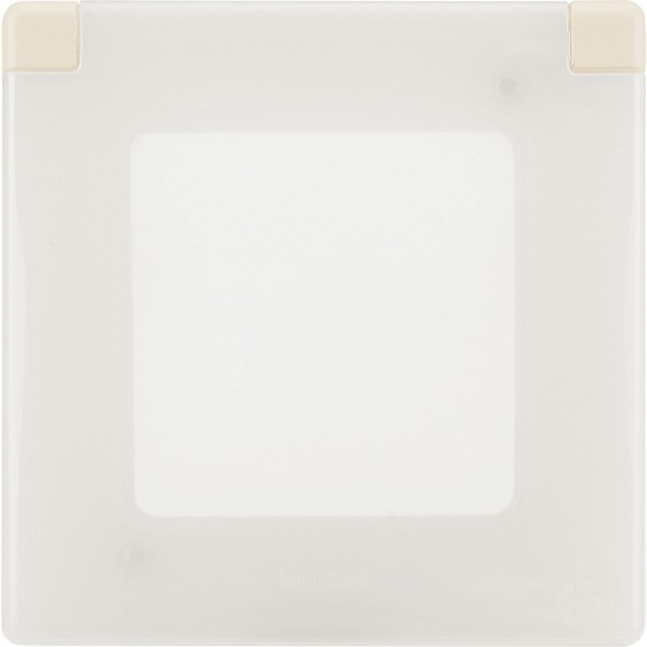 Рамка с защитной крышкой IP 44 Слоновая кость Legrand INSPIRIA 673921