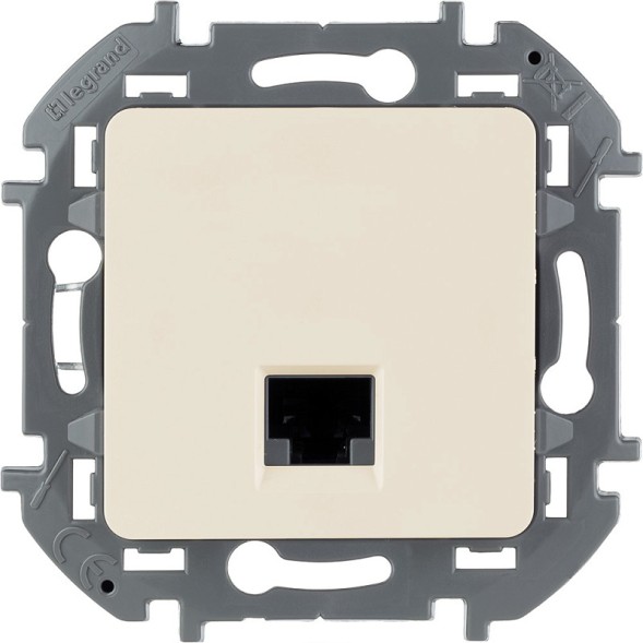 Информационная розетка RJ 45 - категория 6 - UTP Слоновая кость Legrand INSPIRIA 673831