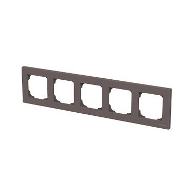 Рамка ABB Sky Тауп 5 постов 2CLA857500A6301 8575 TP