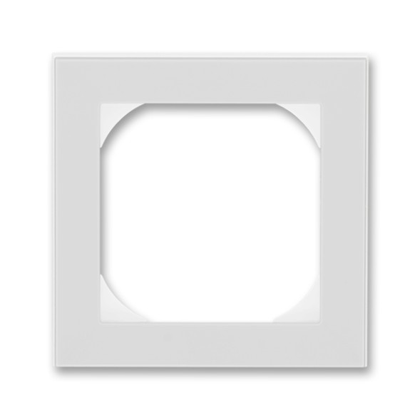 Рамка ABB Levit Серый / Белый 1 пост 55х55 для механизмов BJE 2CHH015510A4016 3901H-A05510 16
