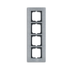 Рамка ABB Carat Сталь 4 поста 2CKA001754A4257 1724-860