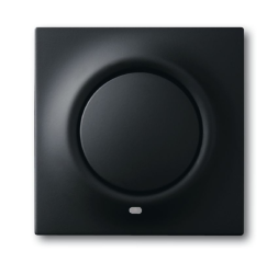 Клавиша ABB Impuls чёрный бархат для 1-клавишного выключателя/переключателя/кнопки с лампой подсветки и красной линзой 2CKA001753A0158 1789-775-101