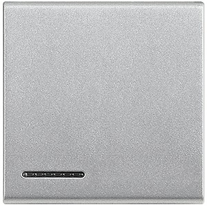 Клавиша для кнопок Bticino Living Light Алюминий 2 модуля с возможностью подсветки NT4915/2