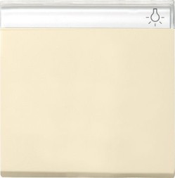 Одинарная клавиша Gira Кремовый с полем для надписи 029901