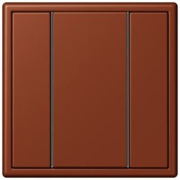 Кнопочный модуль КNX Jung Les Couleurs® Le Corbusier terre sienne brulee 59 F 50 с одной парой кнопок LC501TSA4320D