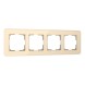 Рамка из стекла на 4 поста Elite айвори W0042443
