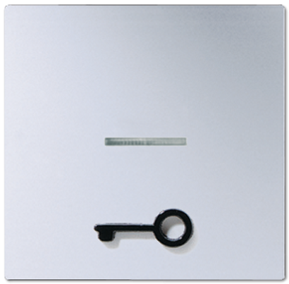 Клавиша Jung A серия Алюминий с окошком, символ &quot;ключ&quot; A590T1KOAL