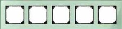 Рамка Merten M-Elegance Изумрудный 5 постов MTN404504