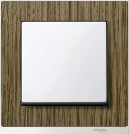 Рамка Merten M-Pure Decor Дуб / Бриллиантовый белый 1 пост MTN4010-3674