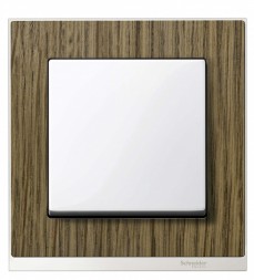 Рамка Merten M-Pure Decor Дуб / Бриллиантовый белый 1 пост MTN4010-3674