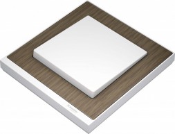 Рамка Merten M-Pure Decor Дуб / Бриллиантовый белый 1 пост MTN4010-3674