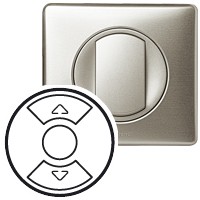 Лицевая панель механизма управления жалюзи Legrand Celiane титан 068451