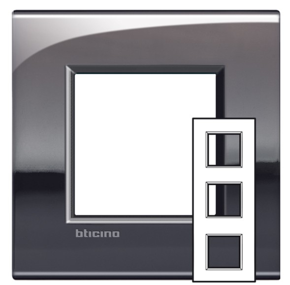 Рамка Bticino LivingLight Air Олово 2+2+2 модуля LNE4802M3PT