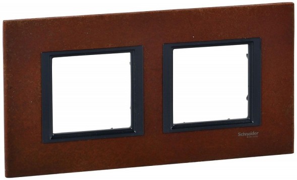 Рамка Schneider Electric Unica Class Кельтская сталь 2 поста MGU68.004.7A3