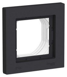 Рамка Schneider Electric Atlasdesign Карбон AQUA IP44 на 1 пост ATN441001