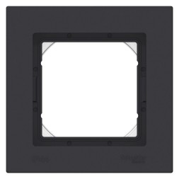 Рамка Schneider Electric Atlasdesign Карбон AQUA IP44 на 1 пост ATN441001