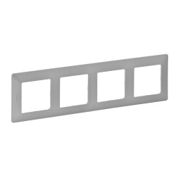 Рамка Legrand Valena Life Алюминий 4-постовая 754134