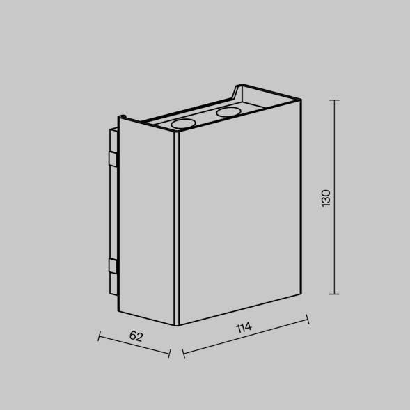 Уличный настенный светильник Outdoor O505WL-L6B3K
