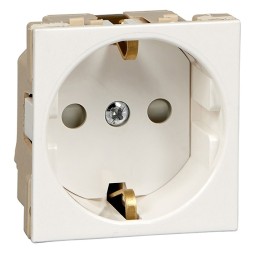 Розетка Schneider Electric 2К+З со шторками винтовой зажим 16А W45 SE белый RN16-113-BE