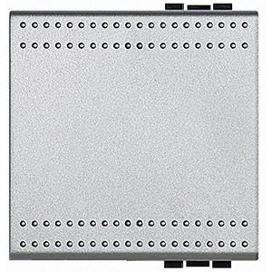 Клавиша для кнопок Bticino Living Light Алюминий 2 модуля без подсветки NT4911/2T