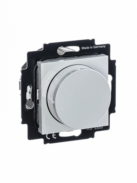 Светорегулятор ABB Levit серый / белый поворотно-нажимной 60-600 Вт R 2CHH942247A6016 3294H-A02247 16W