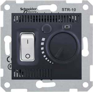 Термостат Schneider Electric Sedna графит комнатный SDN6000170