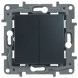 Выключатель/переключатель Legrand Etika антрацит двухклавишный 10 A 250 В~ 672612