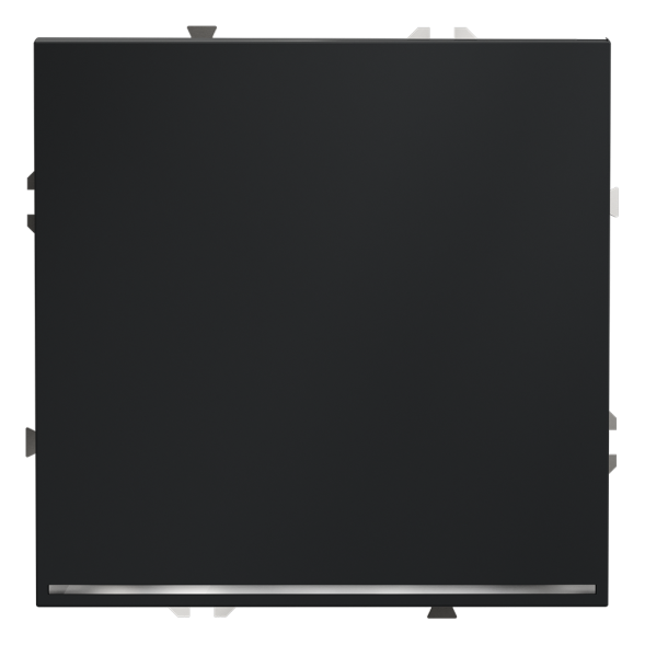 Выключатель встраиваемый VOLTUM S70 одноклавишный с подсветкой 10А, (графит)