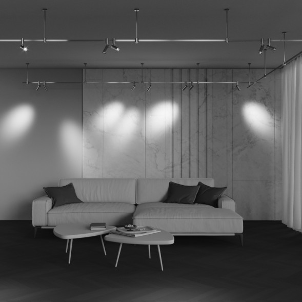 Трековый светильник Technical TR144-1-5W3K-W-PT