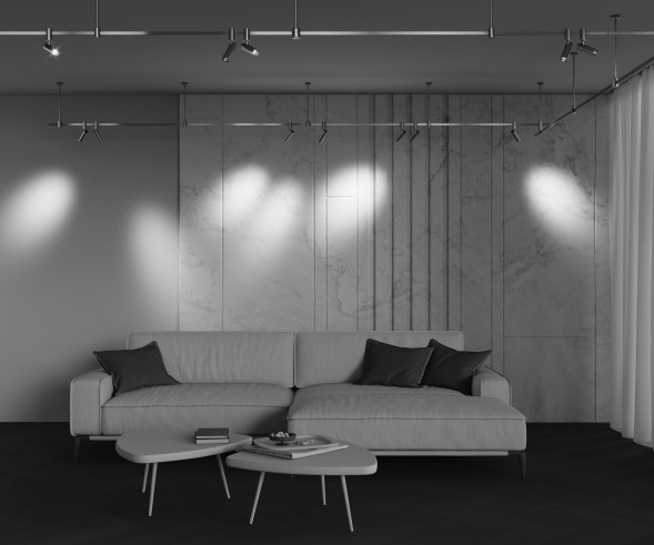 Трековый светильник Technical TR144-1-5W3K-W-PT