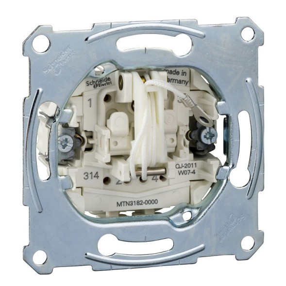 Механизм Merten M-серия 2-полюсного выключателя на 1 направ.со шн. MTN3182-0000