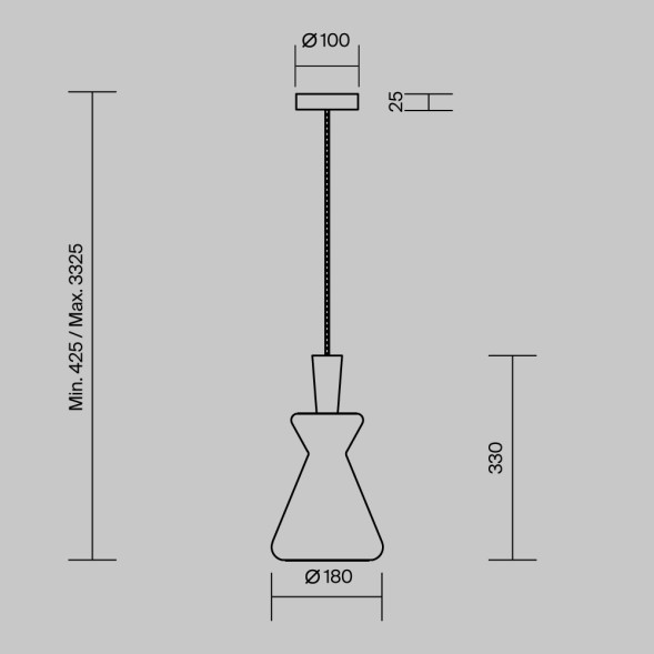 Подвесной светильник Maytoni MOD405PL-01W2