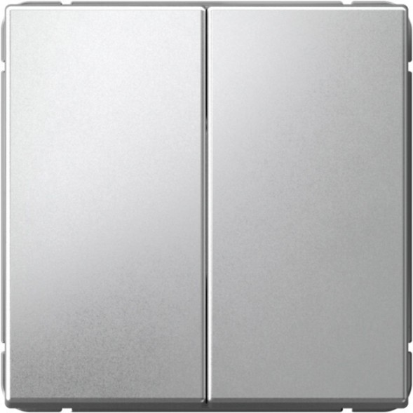Кнопка двухклавишная НО (Алюминий) Schneider Electric Systeme Art Gallery GAL000317