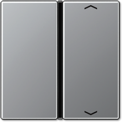 Блок Клавиша Jung A серия алюминий со стрелками жалюзи A401TSAPAL