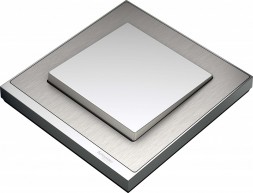 Рамка Merten M-Pure Decor Нержавеющая сталь / Алюминий 1 пост MTN4010-3646
