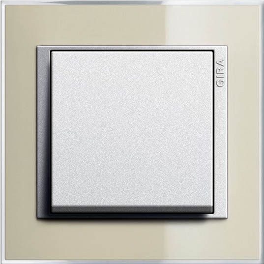 Рамка Gira Event Clear Песочный / Алюминий 1 пост 0211776