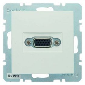 Розетка VGA-PCB Berker S.1 полярная белезна матовая 3315411909