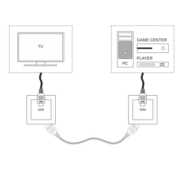 W1186006/ Розетка HDMI (серебряный) W1186006