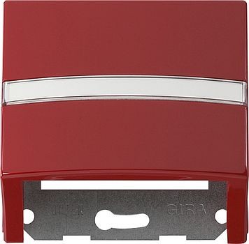 Накладка Gira S-color Красный с опорной пластиной для розеток средств связи 087043